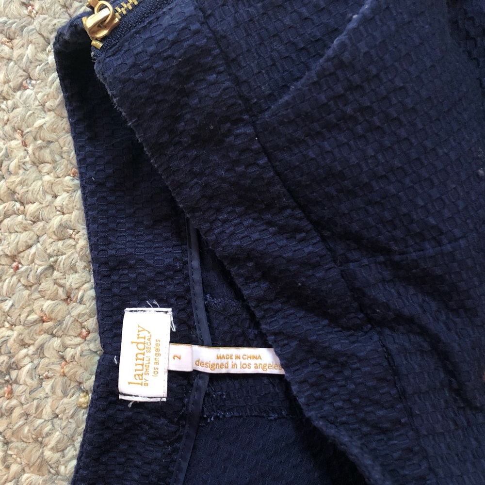 Navy Patterned Skort - image 3